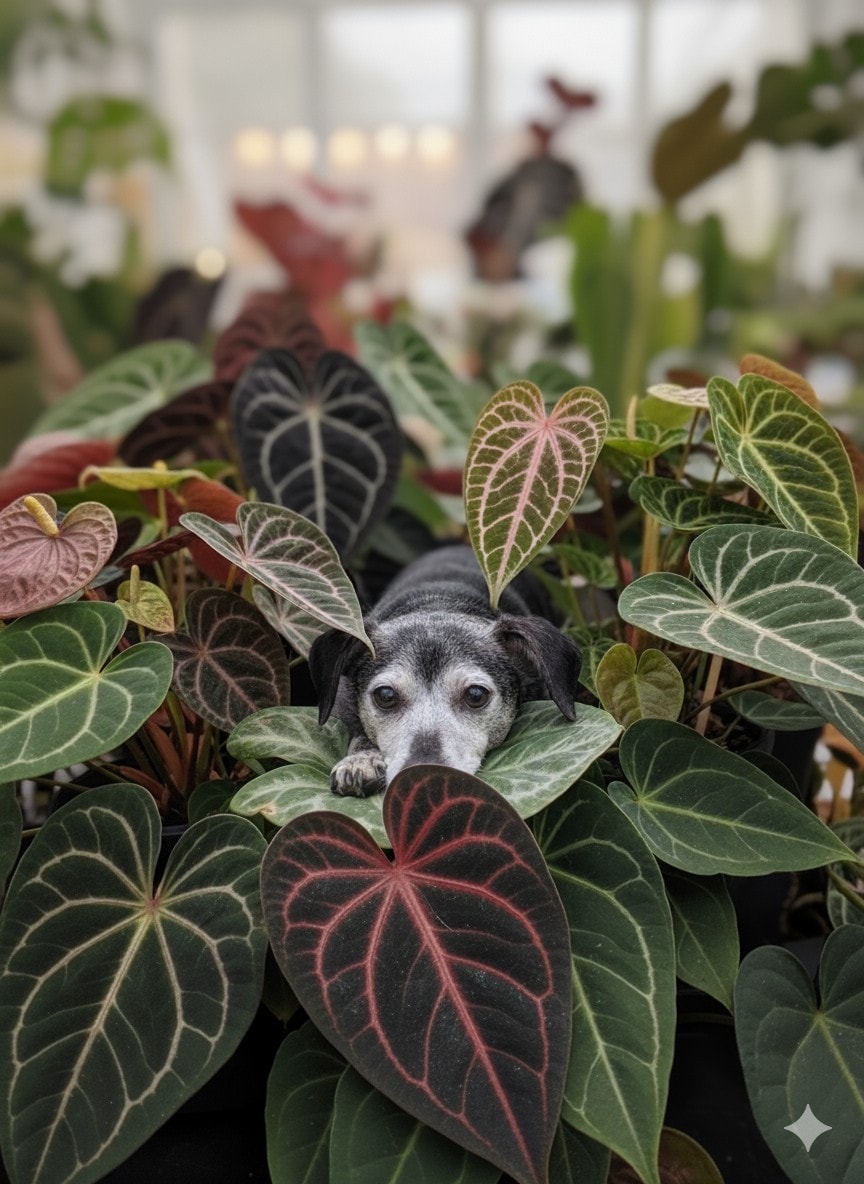 Anthurium plant background